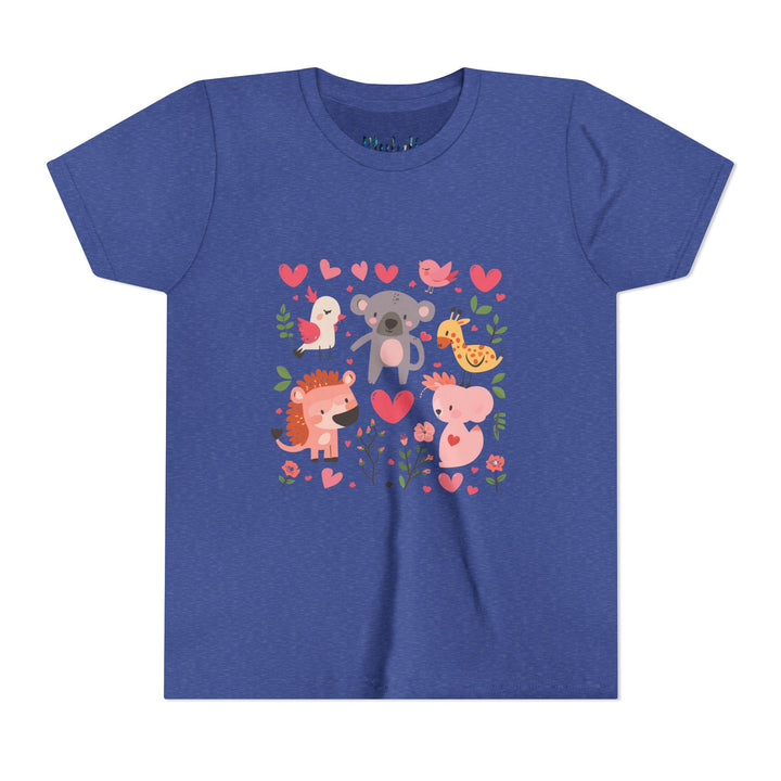 Adorable Animal Love Youth Tee, Cute Kids Shirt, Animal Graphic Tee, Children's Gift, Birthday or Holiday Outfit