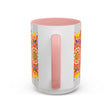 Vibrant Mandala Mug featuring intricate and colorful art, perfect for morning coffee