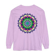 Colorful and intricate mandala design long sleeve t-shirt for men and women