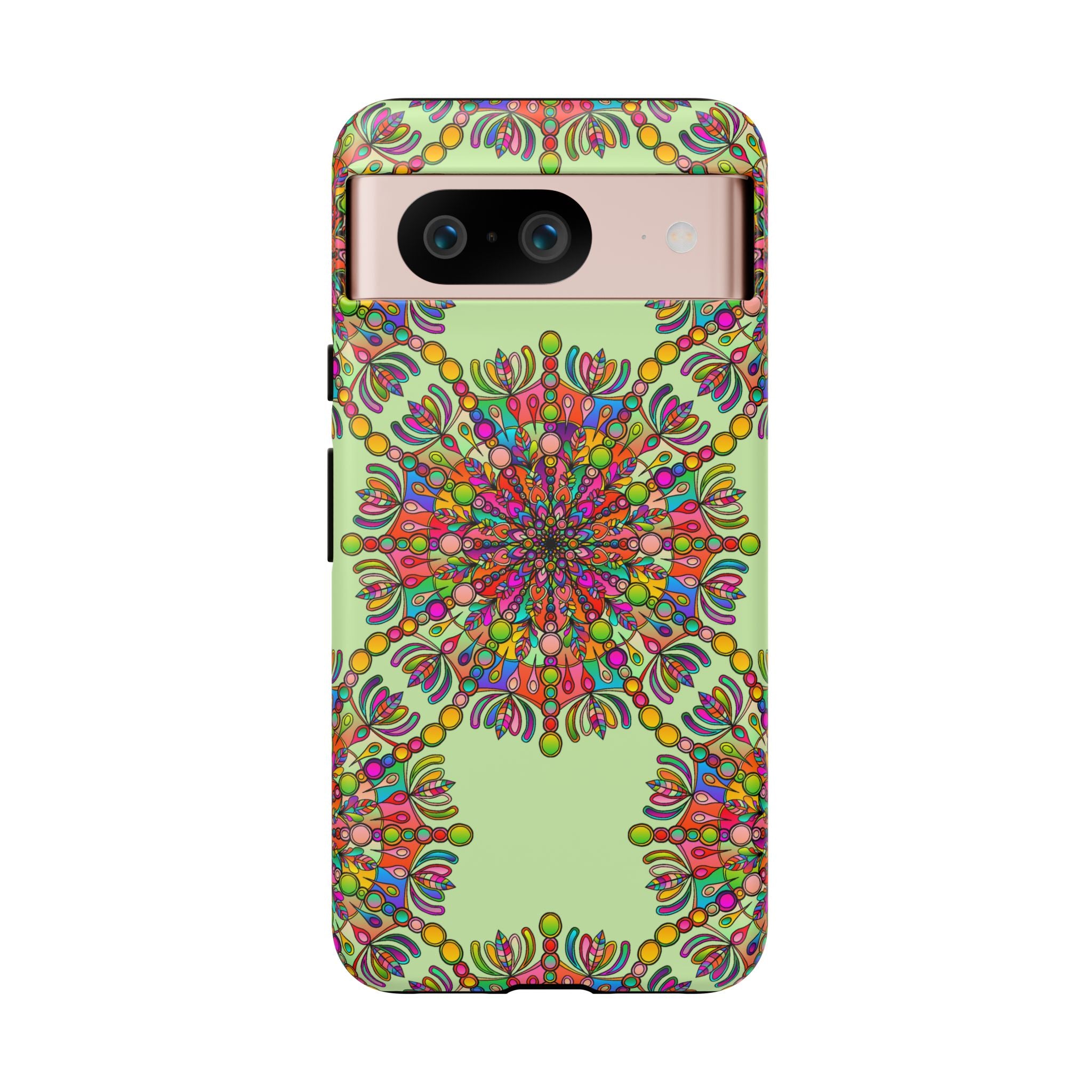 Custodia Vibrant Mandala per iPhone e Google Pixel | Custodie resistenti