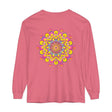 Colorful and intricate mandala design long sleeve t-shirt for all genders