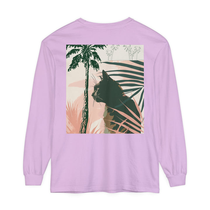 Black Cat Jungle Long Sleeve T-Shirt for casual occasions alt text 39