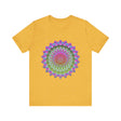 Vibrant Mandala T-Shirt featuring a colorful and intricate design, perfect for adding a pop of color to your wardrobe