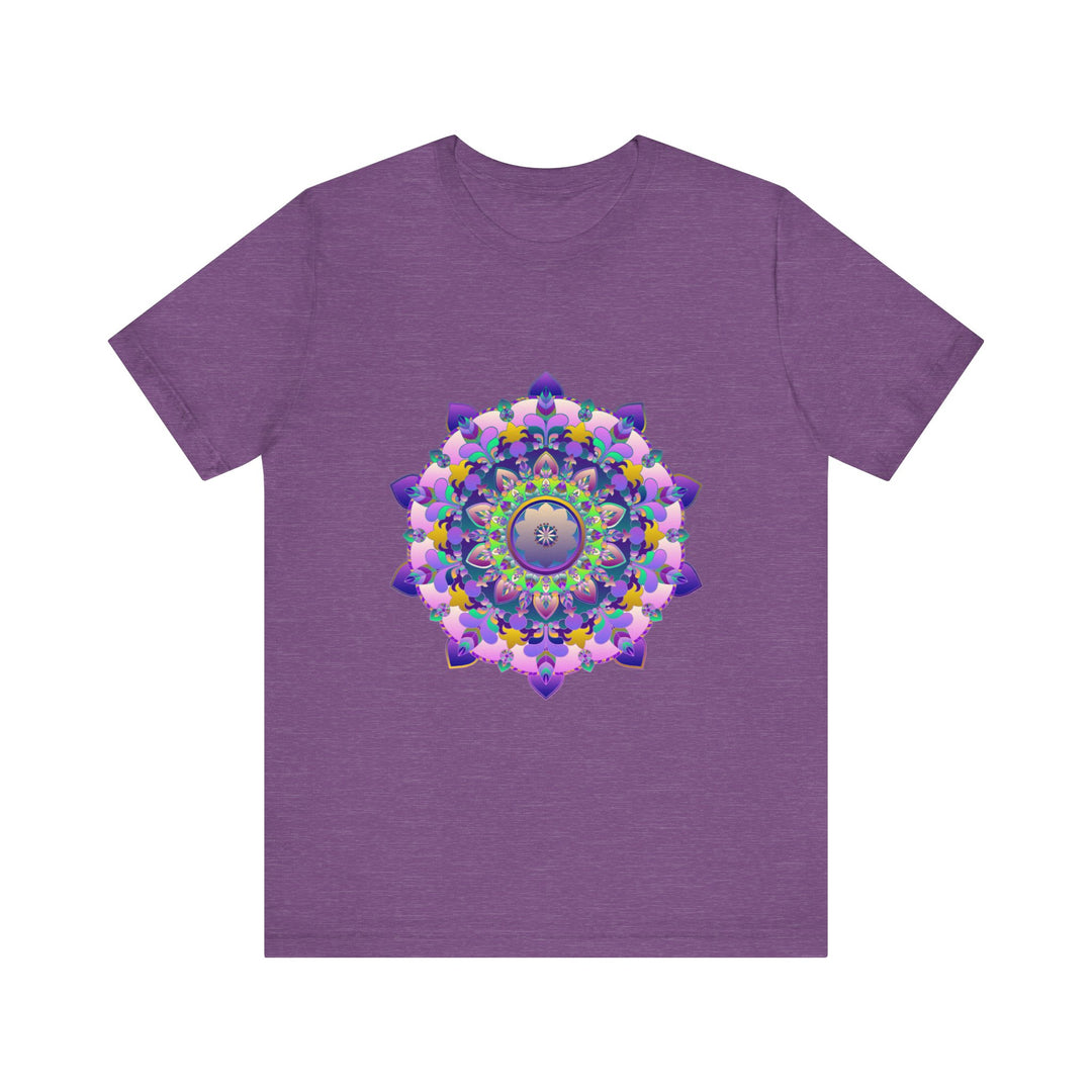 Vibrant Mandala Tee featuring intricate and colorful design perfect for bohemian fashion lovers