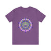 Vibrant Mandala Tee featuring intricate and colorful design perfect for bohemian fashion lovers