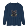 Mystische schwarze Katze – Langarm-T-Shirt