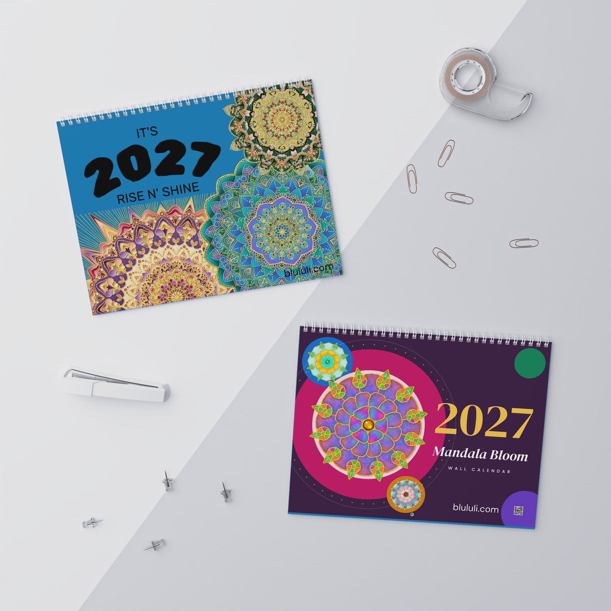 2027 Rise N’ Shine Mandala Wall Calendar