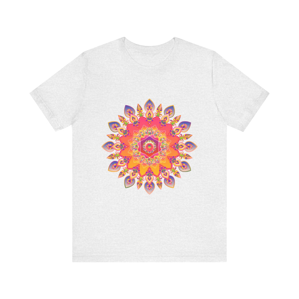 Vibrant Mandala T-Shirt - Colorful Spiritual Design alt text 9