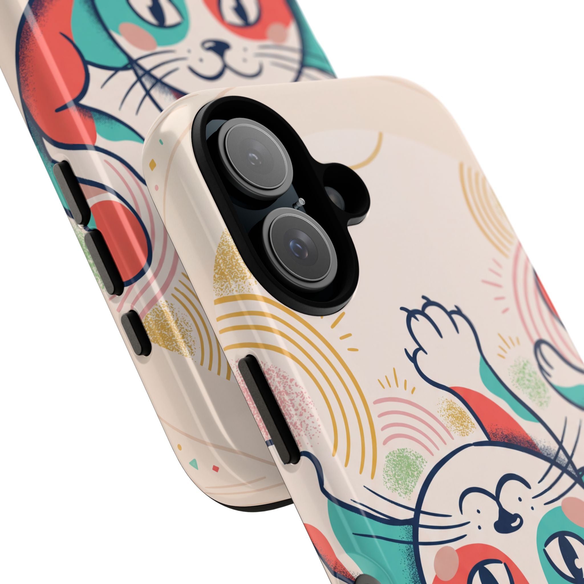 Phone Case — Cute Retro Calico Cat Protective Cover