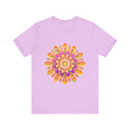 Vibrant Mandala T-Shirt featuring intricate and colorful design inspired by traditional Indian art, perfect for adding a pop of color and style to your wardrobe