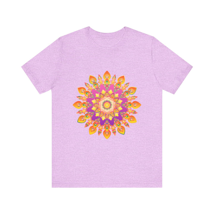 Vibrant Mandala T-Shirt featuring intricate and colorful design inspired by traditional Indian art, perfect for adding a pop of color and style to your wardrobe