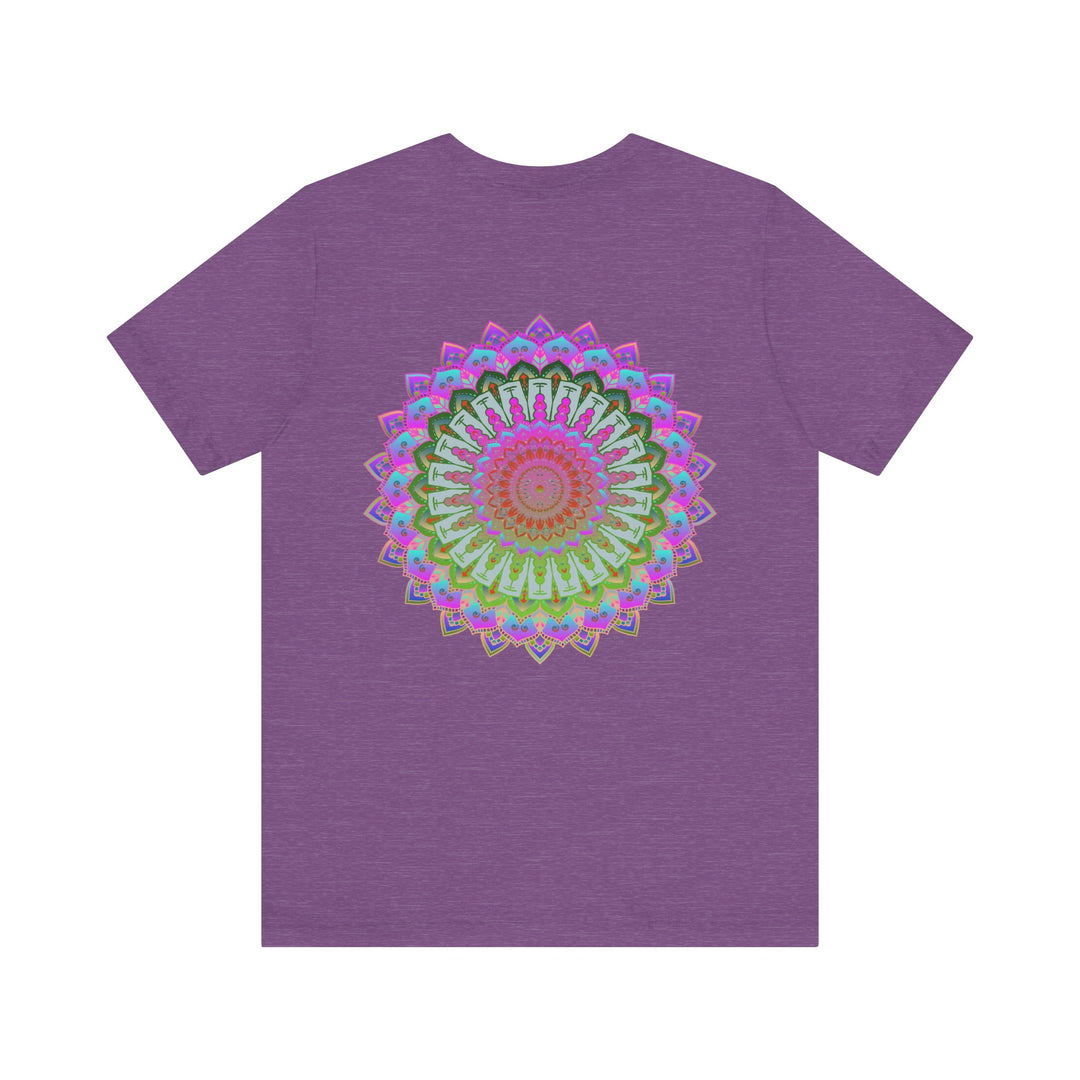 Vibrant Mandala Tee with colorful design representing spiritual peace and harmony for a peaceful and harmonious lifestyle