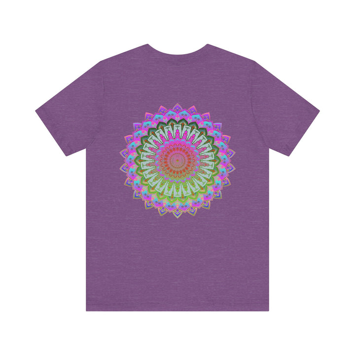 Vibrant Mandala Tee with colorful design representing spiritual peace and harmony for a peaceful and harmonious lifestyle