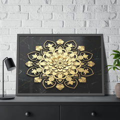 The Alchemist’s Vision – Black Marble Framed Poster