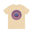 Beautiful vibrant mandala t-shirt featuring intricate design for spiritual peace and harmony, perfect for yoga and meditation