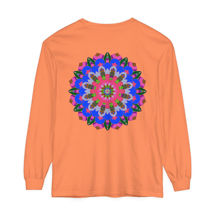 Colorful Mandala Long Sleeve T-Shirt for Fashionable Outfit