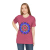 Vibrant and eye-catching Colorful Mandala Geometric T-Shirt featuring intricate and stylish design patterns