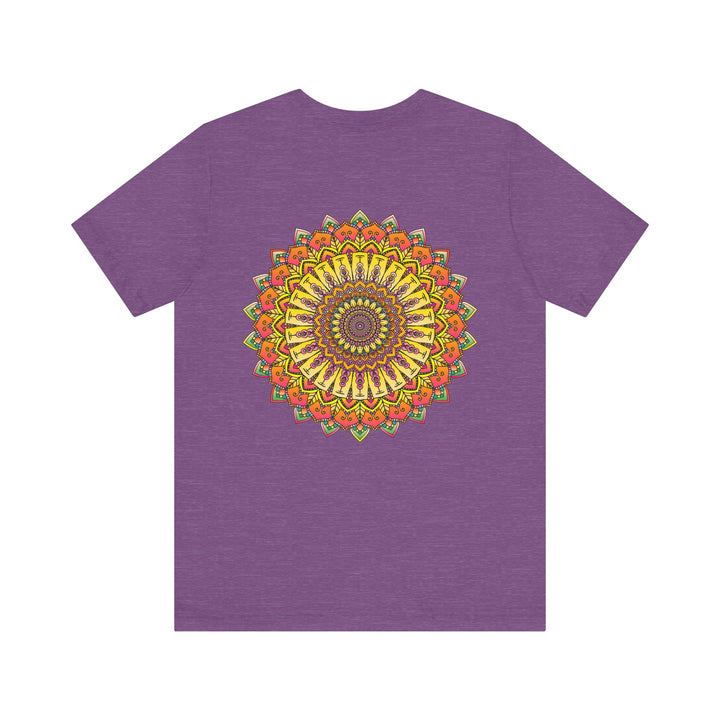 Vibrant Mandala Tee featuring intricate design symbolizing peace, harmony, and tranquility