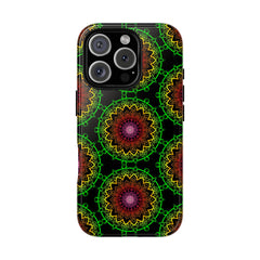 Artistic Mandala Phone Case with Bold Patterns and Modern Flair