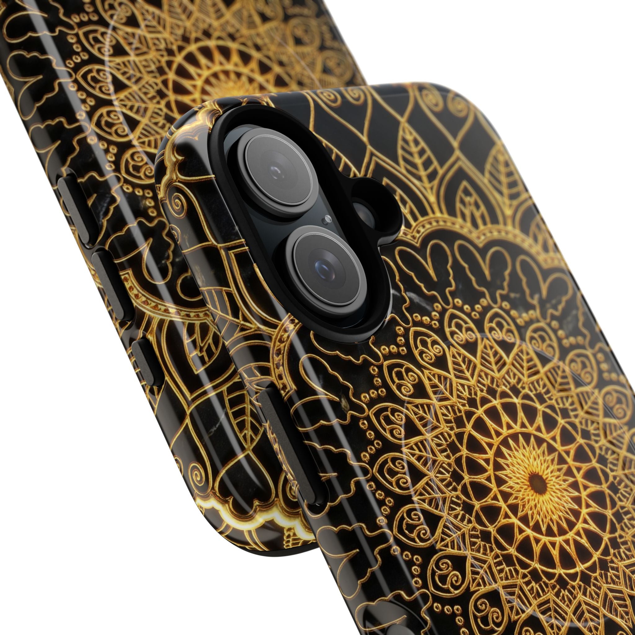 Mandala Gold Phone Case — Tough Magnetic iPhone Cover
