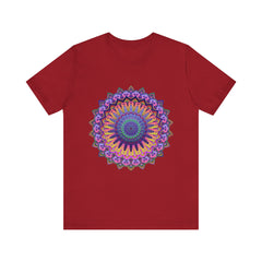 Vibrant and detailed mandala design tee for meditation and relaxation
