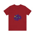 Black Cat Mystery - Colorful Paint Splatter T-Shirt featuring vibrant, eye-catching splashes of color on a black background
