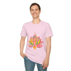 Lotus Mandala Unisex T-Shirt with Hand-Drawn Unique Design by Blululi