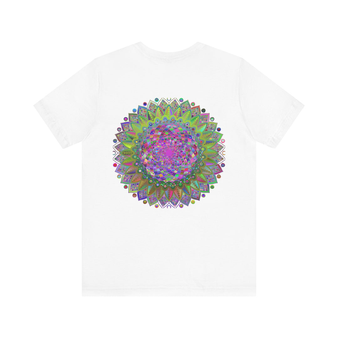 Vibrant Mandala Tee featuring intricate spiritual design for inner peace and harmony