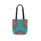 Canvas Tote Bag in Bright Tropical Colors for Summer Fun