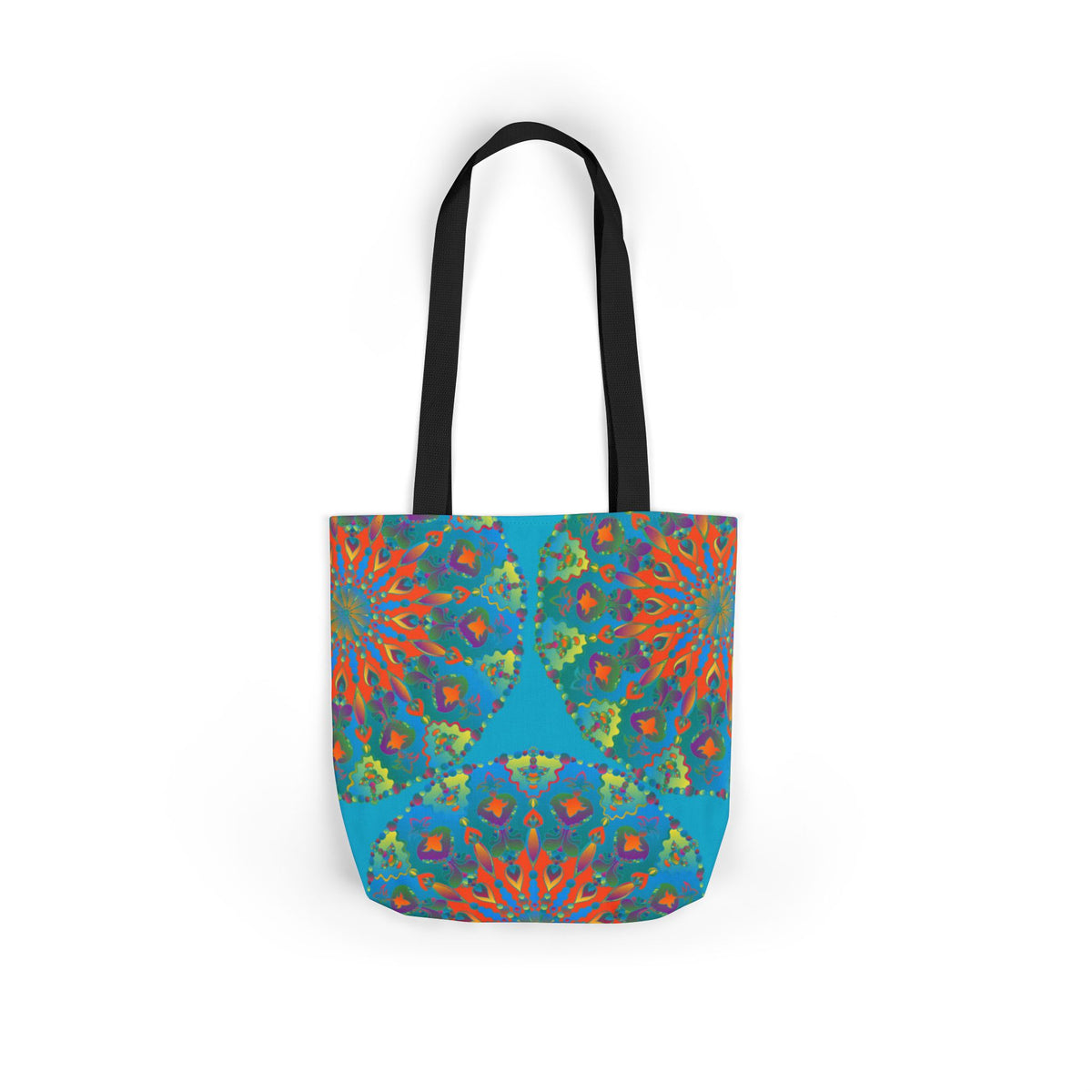Canvas Tote Bag in Bright Tropical Colors for Summer Fun