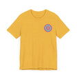 A vibrant mandala tee with intricate designs representing spiritual peace and harmony, perfect for adding a touch of tranquility to your wardrobe