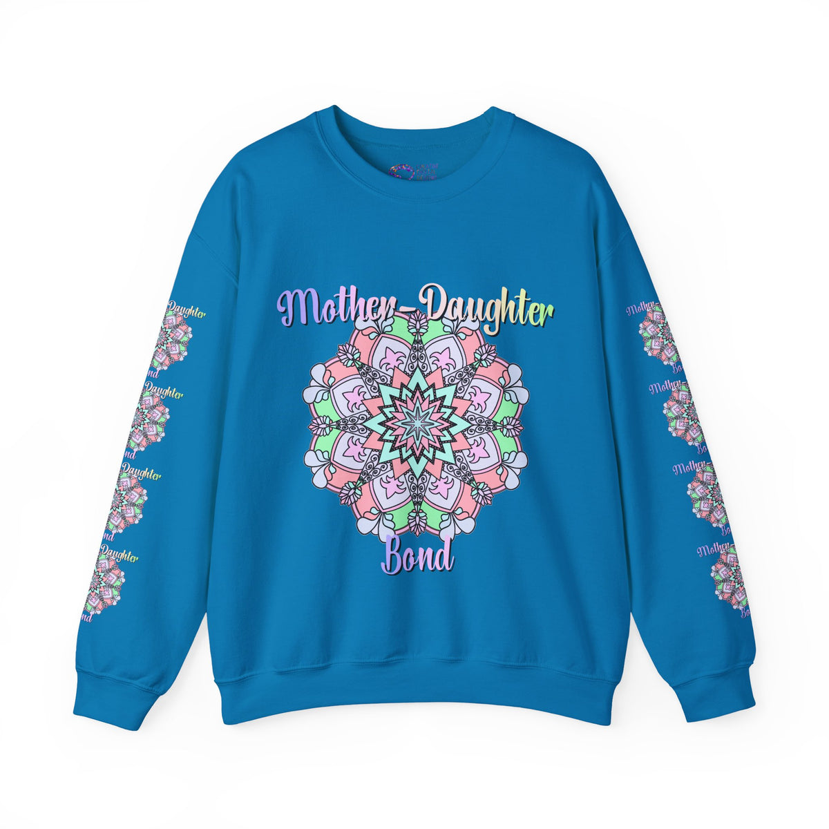 Mother-Daughter Bond Crewneck Sweatshirt — Floral Mandala Family Gift