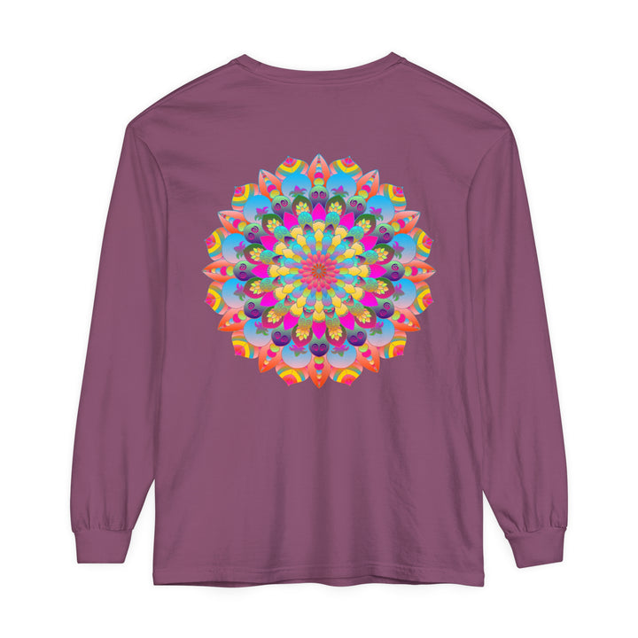 Colorful Mandala Long Sleeve T-Shirt - Psychedelic Art 27