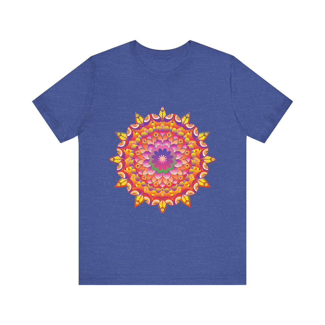 Vibrant Mandala Tee featuring mesmerizing psychedelic art in multiple colors