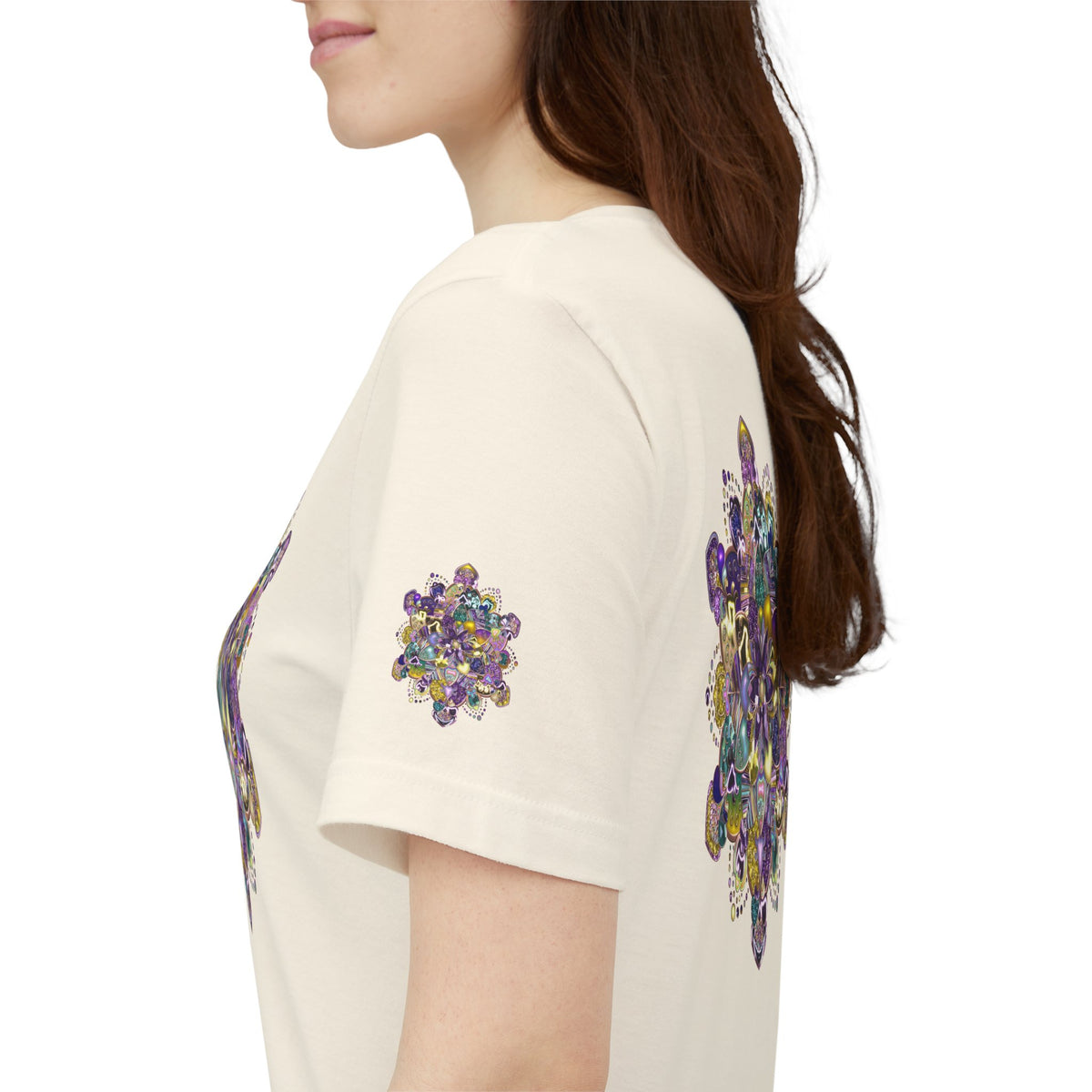 Unisex Floral Jewel Mandala T-Shirt