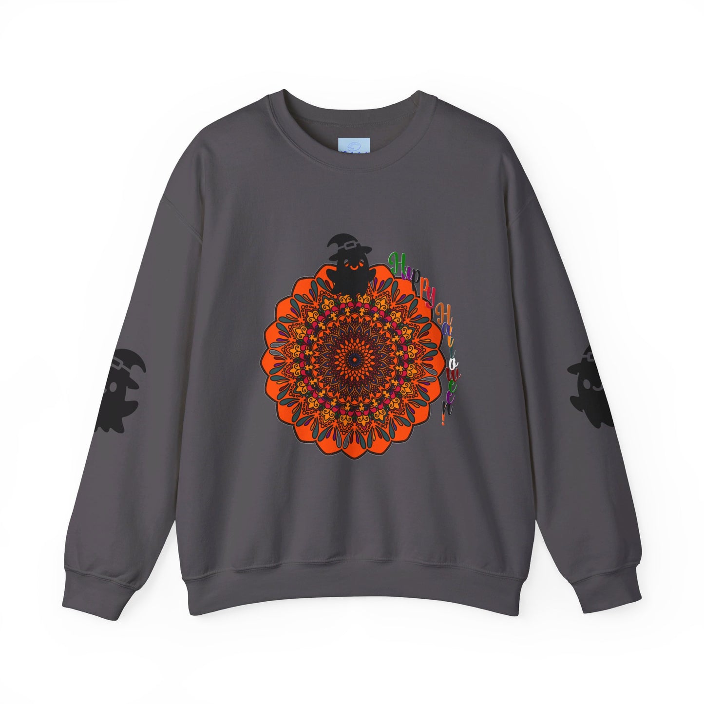 Unisex Heavy Blend™ Crewneck Sweatshirt featuring adorable ghost designs for Halloween