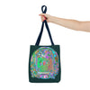 Beautiful Mystical Nature Mandala Tote Bag with intricate design and vibrant colors