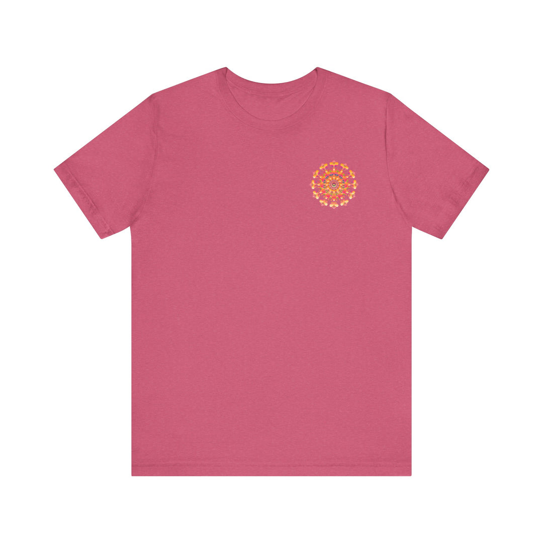 Colorful tee with mandala pattern representing inner peace and harmony