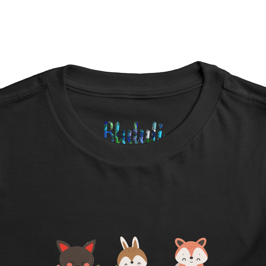Animal Love Toddler Tee, Cute Cartoon Animals T-Shirt for Kids