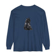 Black Cat Mystique Long Sleeve T-Shirt featuring a mysterious black cat design