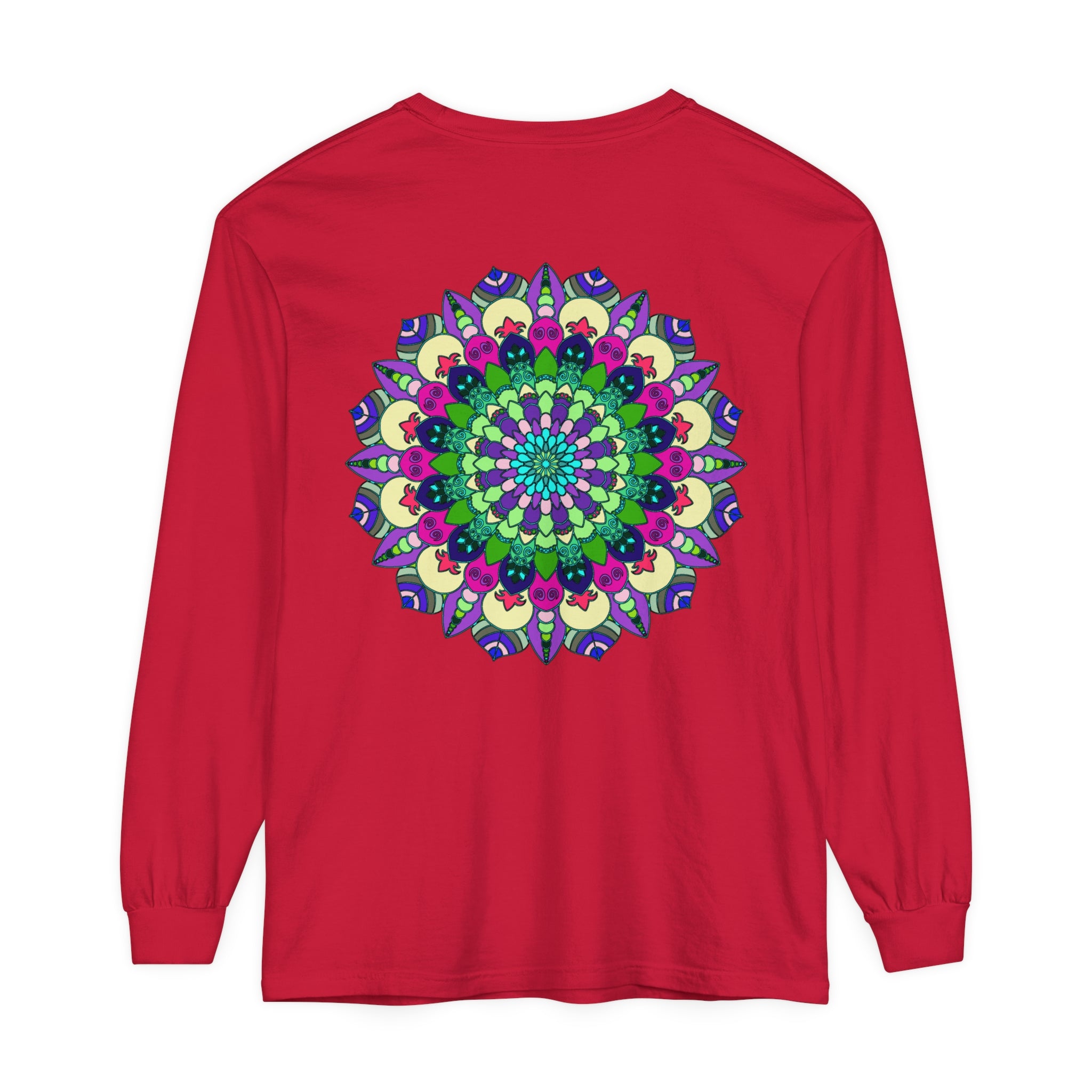  Eye-catching unisex t-shirt with a detailed and vibrant mandala design