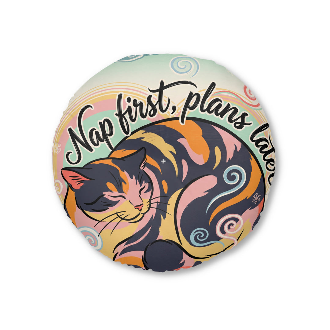 Gemütliches Ukiyo-e Katzen-Bodenkissen