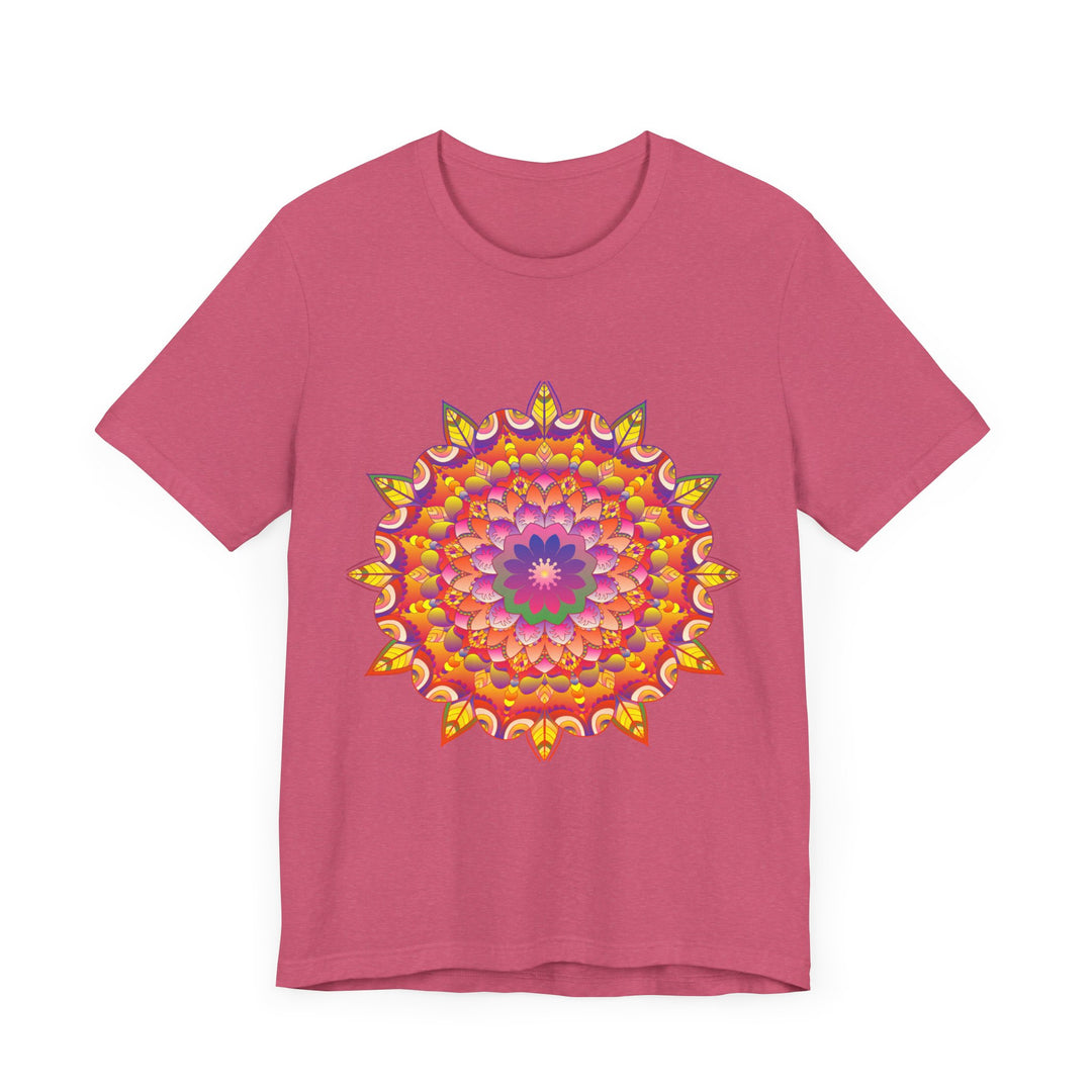 Vibrant Mandala Tee with Psychedelic Art Design - Colorful and Intricate Shirt