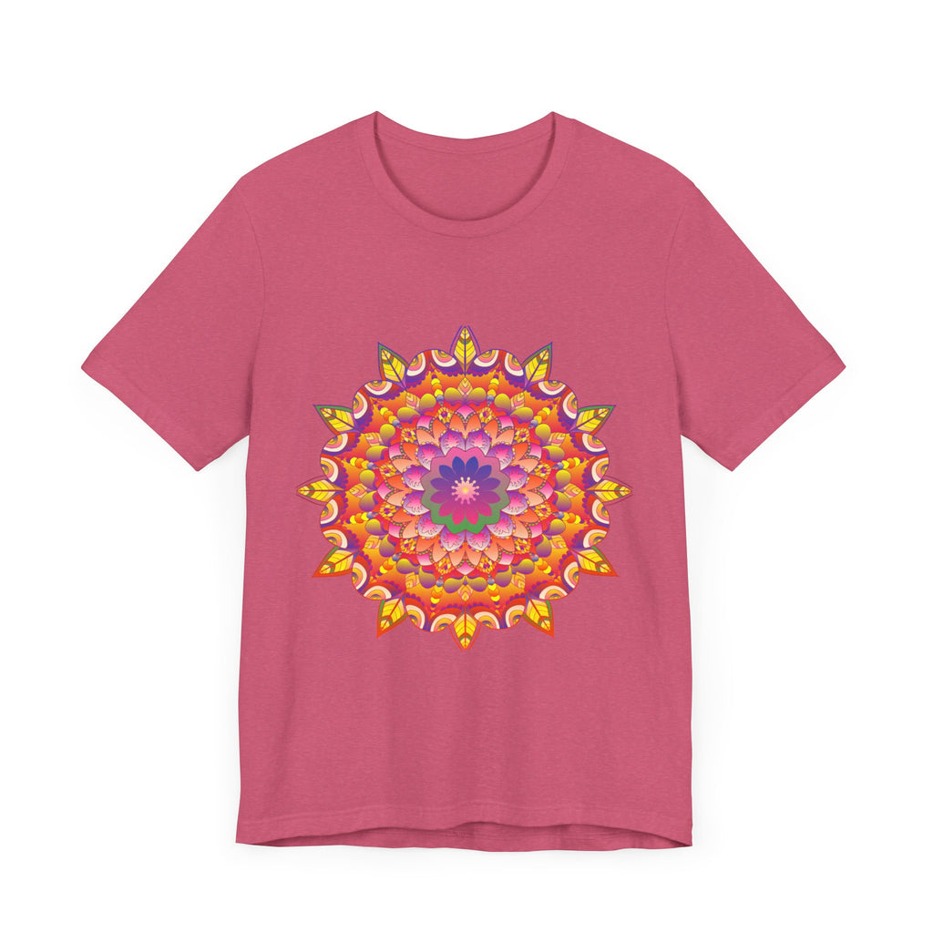 Vibrant Mandala Tee with Psychedelic Art Design - Colorful and Intricate Shirt