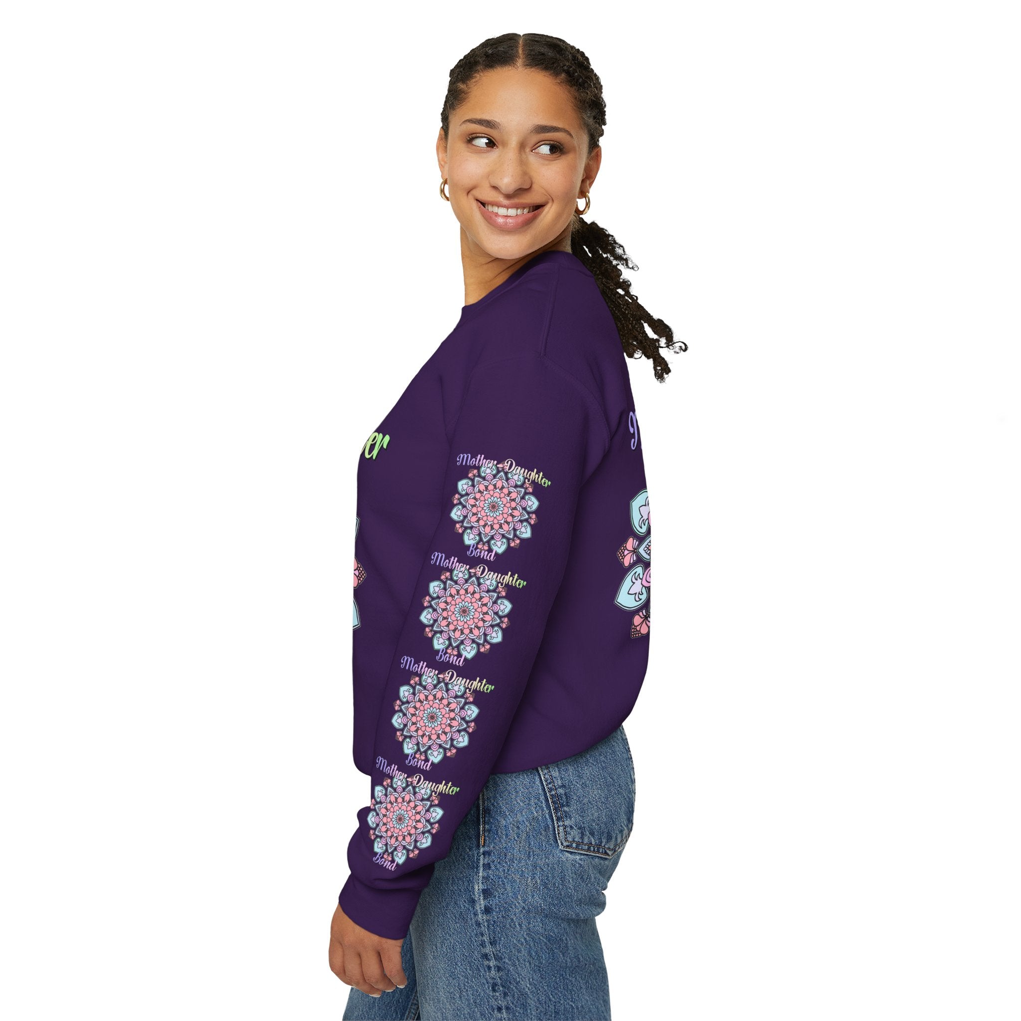 Sweatshirt mit Mandala-Muster zur Feier der Mutter-Tochter-Liebe