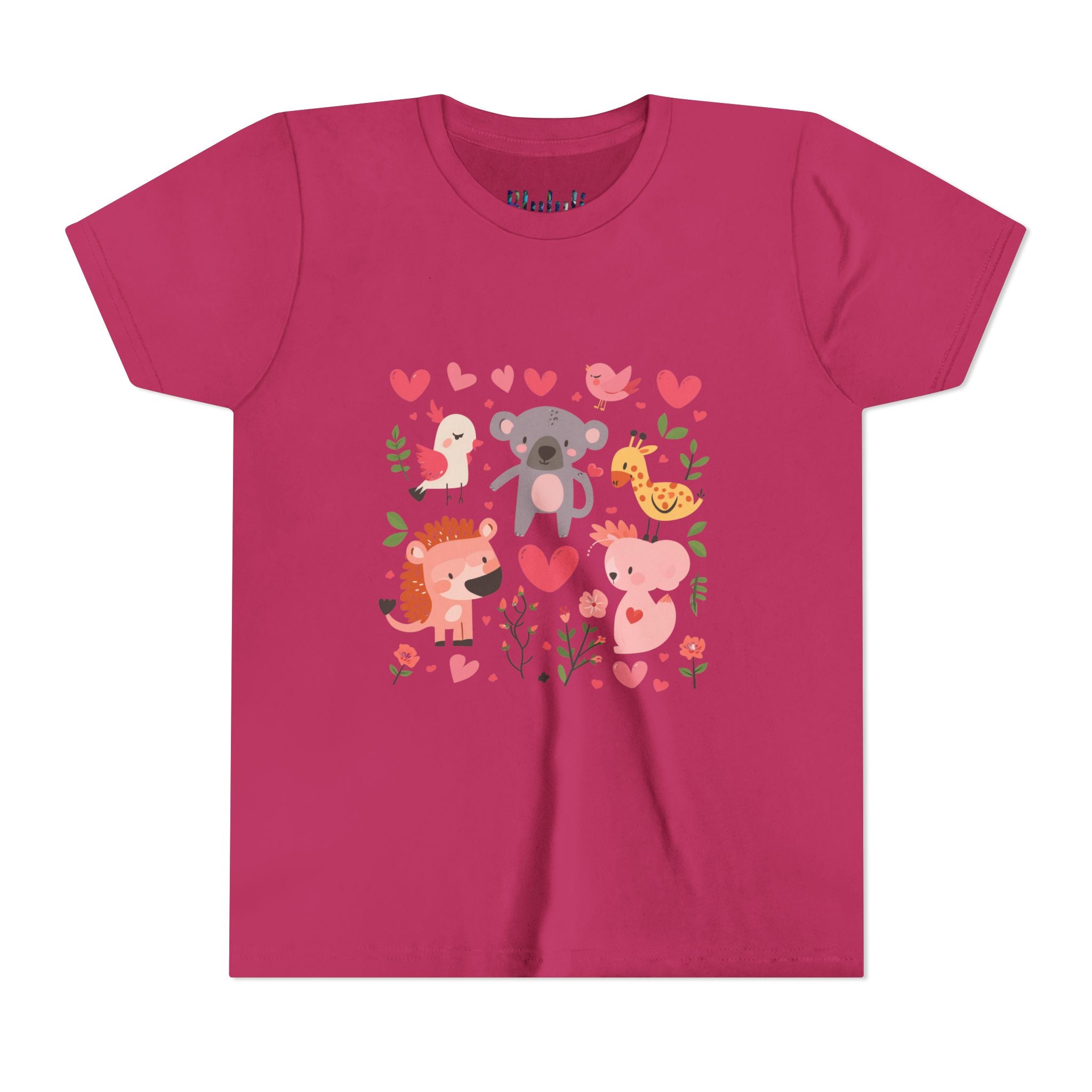 Entzückendes Animal Love Jugend T-Shirt, Süßes Kindershirt, Tier Grafik T-Shirt, Kindergeschenk, Geburtstags- oder Urlaubsoutfit 