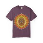Sunburst Mandala T-Shirt — Vibrant Floral Boho Graphic Tee