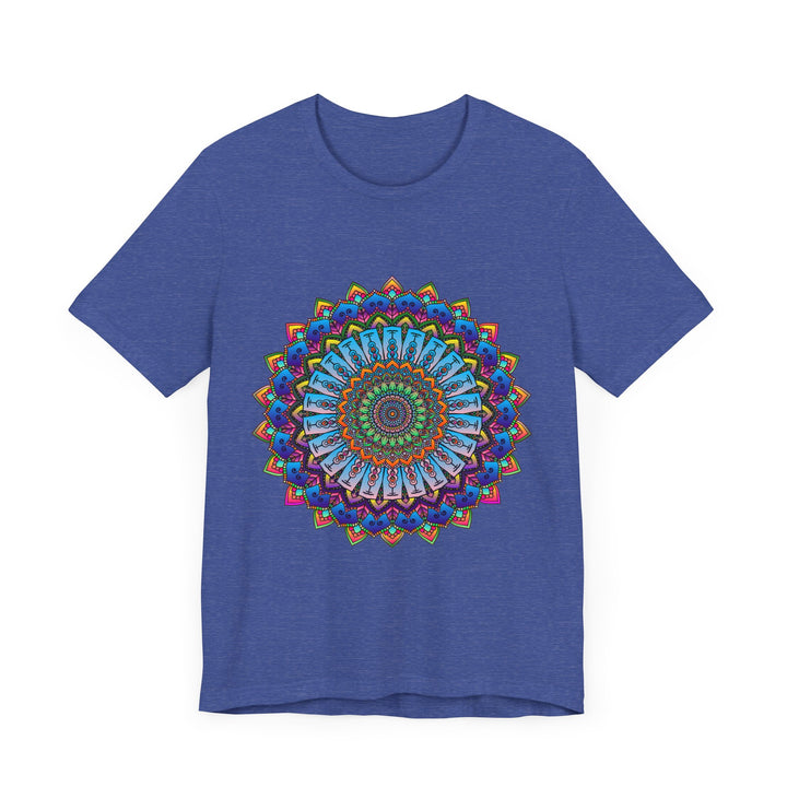 Vibrant Mandala Tee featuring a colorful and intricate design perfect for adding a pop of color to any outfit