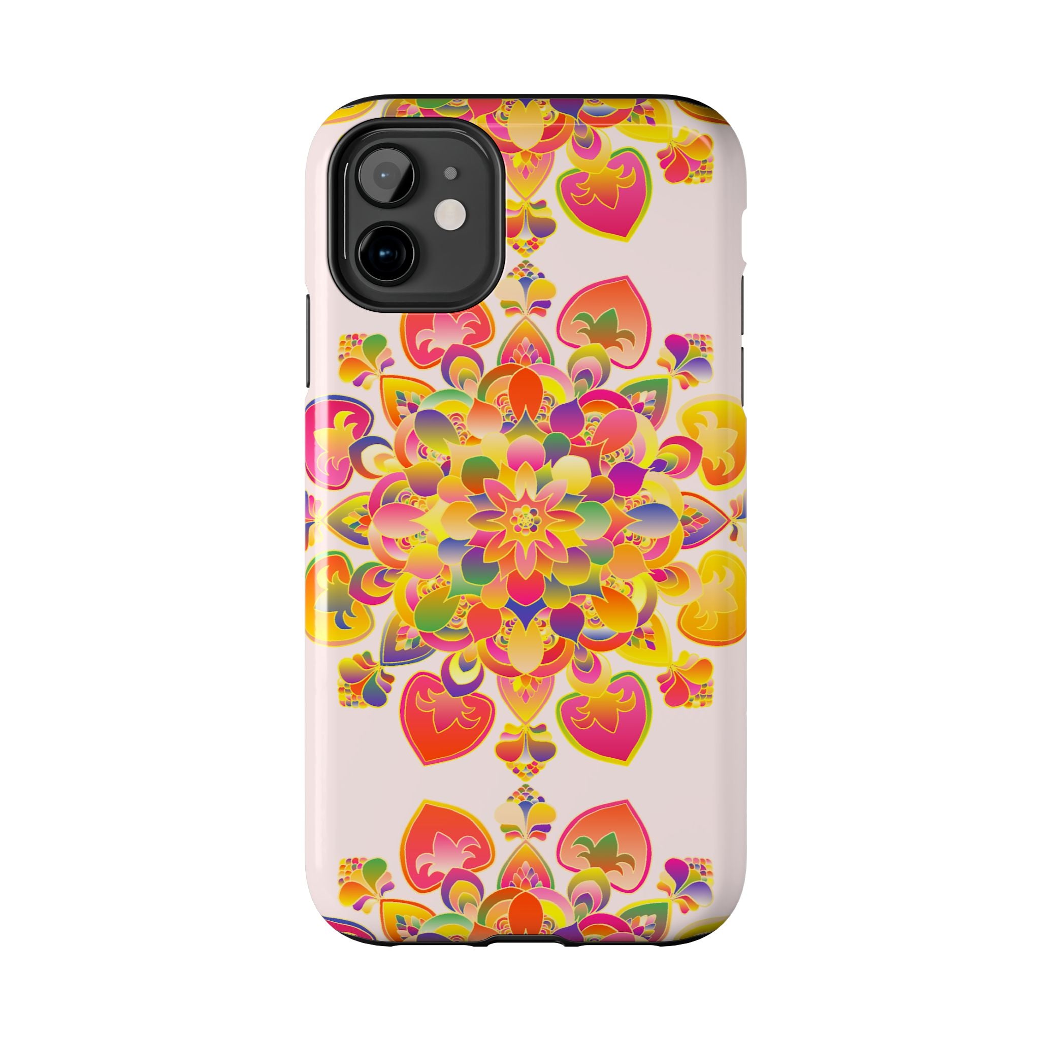 Hand drawn Mandala Art Phone Case, colorful and intricate design