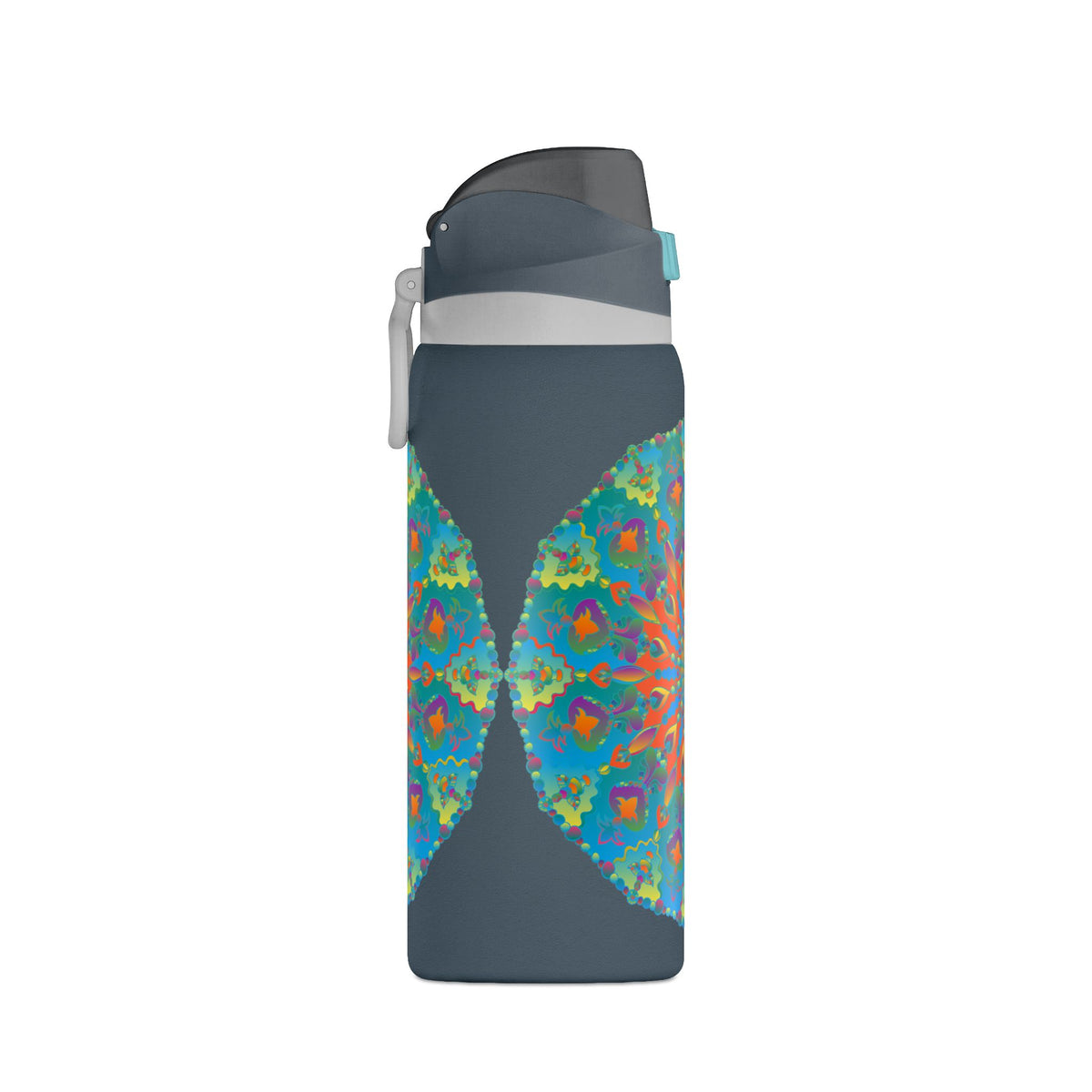 Borraccia termica da 32oz — Design mandala caleidoscopio colorato